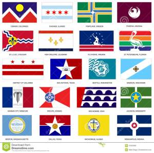 us-city-flags-vector-collection-developed-adobe-illustrator-31903095